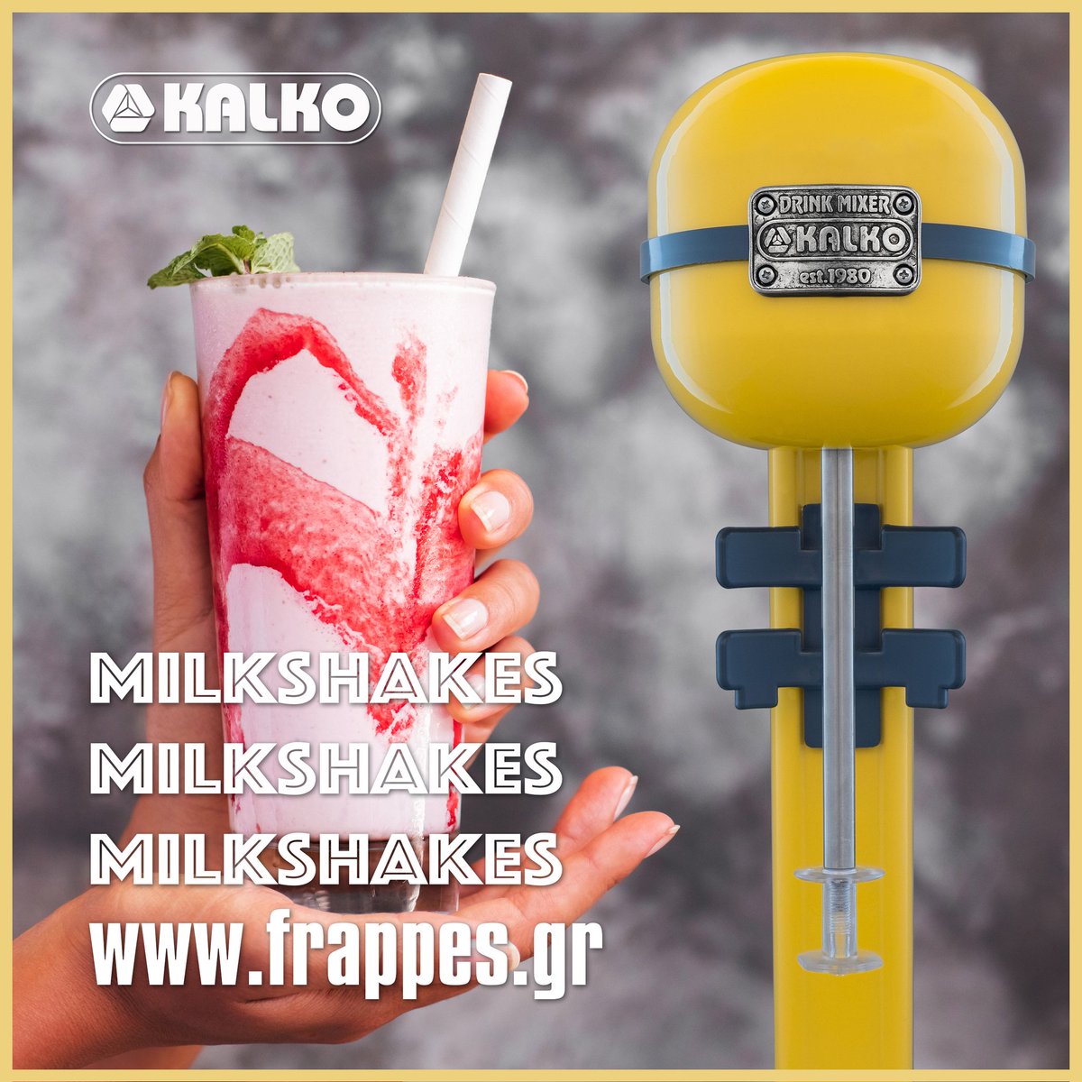 Making Frappe with the Kalko drink mixer