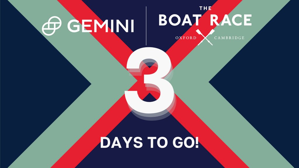 The <a href="/Gemini/">Gemini</a> Boat Race is #BackInLondon
🗓️ Sunday April 3
📍#Putney to #Mortlake
📢 Fan Parks open 12:00 BST
📺 BBC 1 starts coverage 1350 with <a href="/clarebalding/">Clare Balding 💙</a>
<a href="/BritishRowing/">British Rowing</a> @WorldRowin  #rowing #London
How to Watch 👉 l8r.it/KKEE