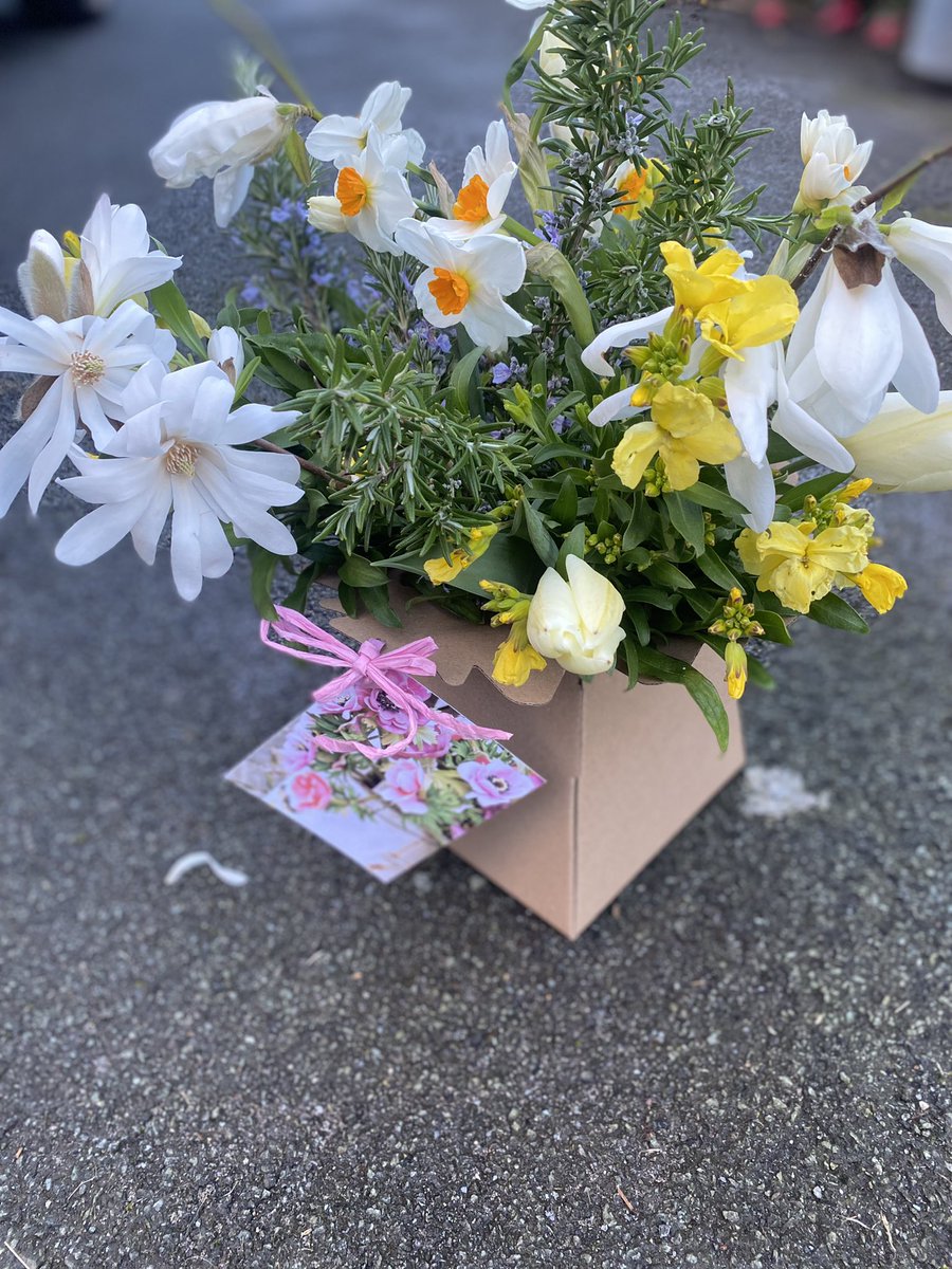 First Spring bouquet of the season and it was -6 last night!!!
#Shropshire 
#shropshirehills 
#gyo 
#britishflowers 
#growyourownflowers 
#gardeningforwellbeing