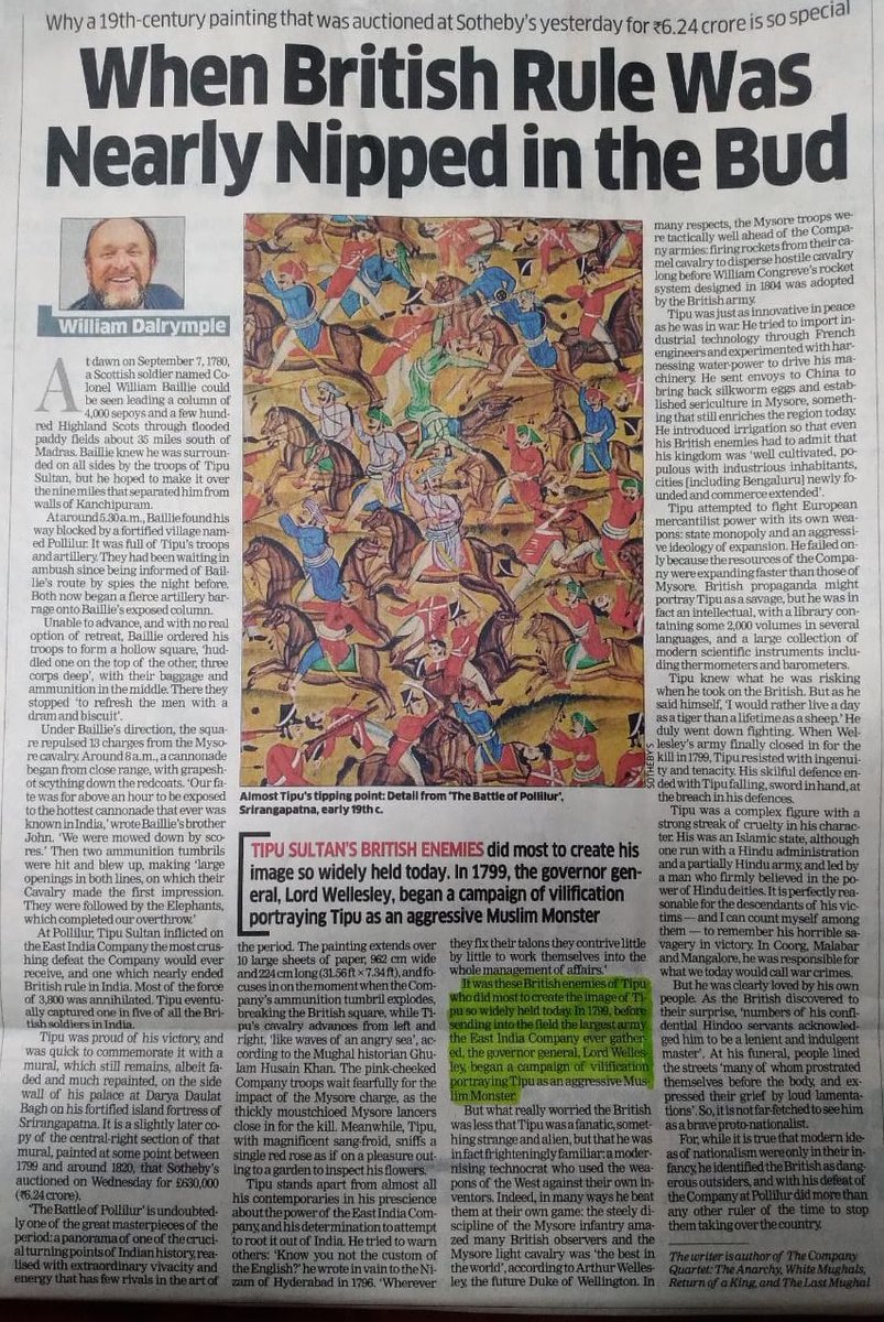 अभिषेक / Abhishek 🇮🇳 (@jnuboy) on Twitter photo Read the piece in praise of #TipuSultan, highlighted the portion that I found interesting but not convinced with, to make the readers believe that the Tipu's fanatic image is due to the Britishers vilification, <a href="/DalrympleWill/">William Dalrymple</a> need to give some evidence
<a href="/EconomicTimes/">Economic Times</a> Read the piece in praise of #TipuSultan, highlighted the portion that I found interesting but not convinced with, to make the readers believe that the Tipu's fanatic image is due to the Britishers vilification, <a href="/DalrympleWill/">William Dalrymple</a> need to give some evidence
<a href="/EconomicTimes/">Economic Times</a>