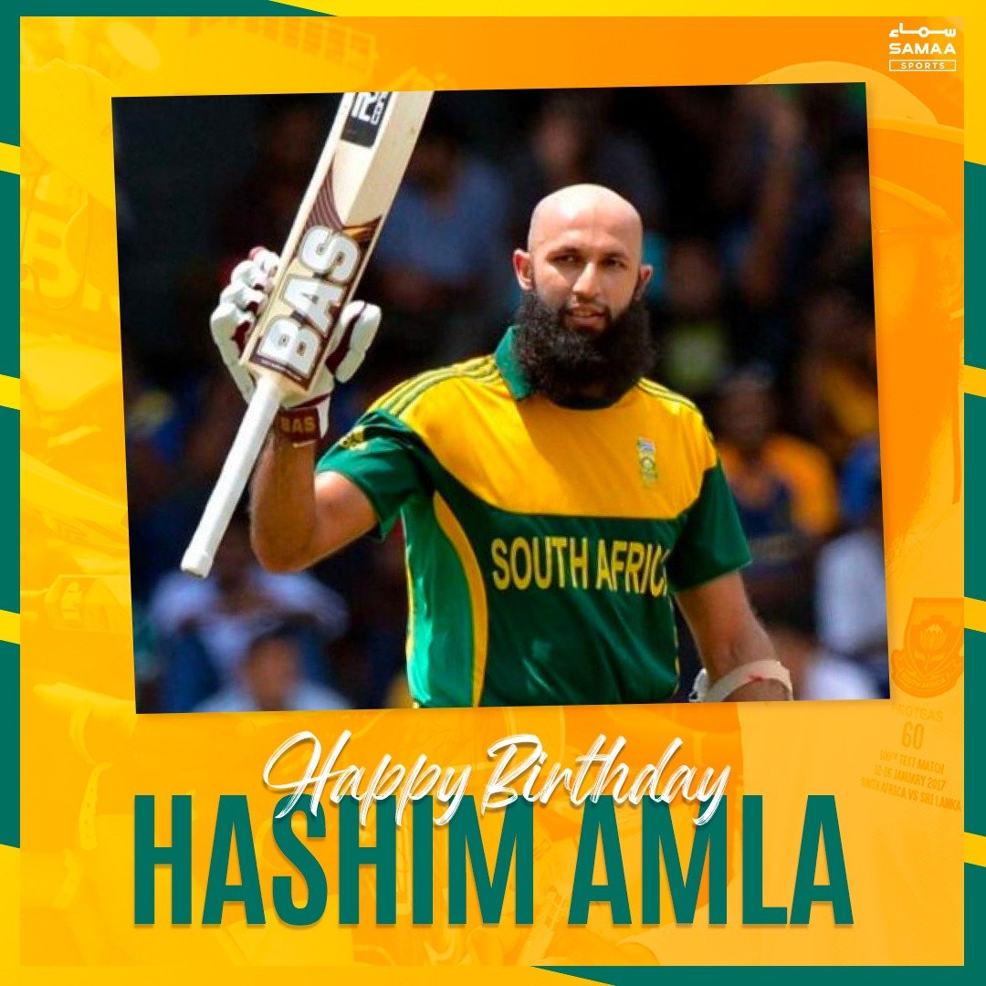 Happy Birthday to legendary South Africa batter Hashim Amla!  
