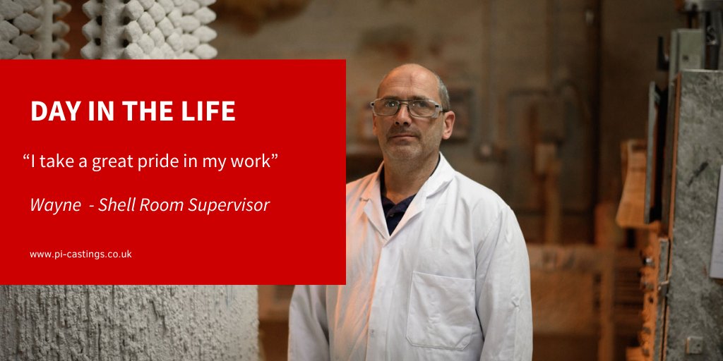 Continuing  our 'Day in the Life' at Precision Investment Castings...meet  Wayne from our Shell Room and read about his work day below.

pi-castings.co.uk/shell-room/

#picastings #precisioninvestmentcastings #dayinthelife #shellroom