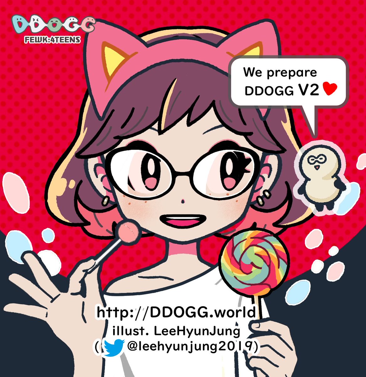 leehyunjung2019's tweet photo. New 제네라티브pfp #NFT art #DDOGG V2👀 준비중입니다.  많관부~✨新しいジェネラティブPFPアート DDOGG V2👀を準備中です✨This is new generative NFT art DDOGG V2. Preparing it now✨What's #DDOGG ?👉https://t.co/PYjRTwLMK6 
 #FEWK #newprofliepic #新しいプロフィール写真 #새프로필사진 https://t.co/0aixgTZva1