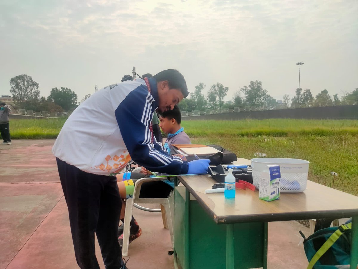 SAI_imphal's tweet photo. PHYSIOLOGICAL MONITORING* ๐ฏ: #Heart_Rate (HR) and #Blood_Lactate responses during Cycling Sports specific training at Velodrome .
Team Physiologists, NCOE, IMPHAL.
@Media_SAI
@francis_marwein @MadhavWanave @FitIndiaOff @OfficialCFI @Anurag_Office https://t.co/BnagA9cPvT