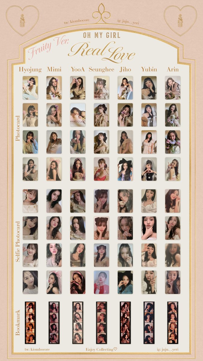 📃🧸 Oh My Girl Real Love Photocard Template COMPLETE