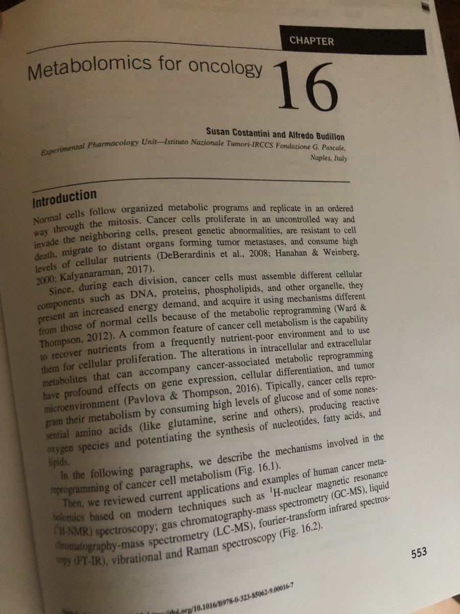 alfredo budillon (@alfredobudillon) on Twitter photo Just printed ! A comprhensive book on #Metabolomics, the profiling of #metabolites in biofluids, cells and tissues, where with <a href="/SusanCostantin5/">Susan Costantini</a> we wrote a chapter on its application in Oncology. elsevier.com/books/metabolo… Just printed ! A comprhensive book on #Metabolomics, the profiling of #metabolites in biofluids, cells and tissues, where with <a href="/SusanCostantin5/">Susan Costantini</a> we wrote a chapter on its application in Oncology. elsevier.com/books/metabolo…