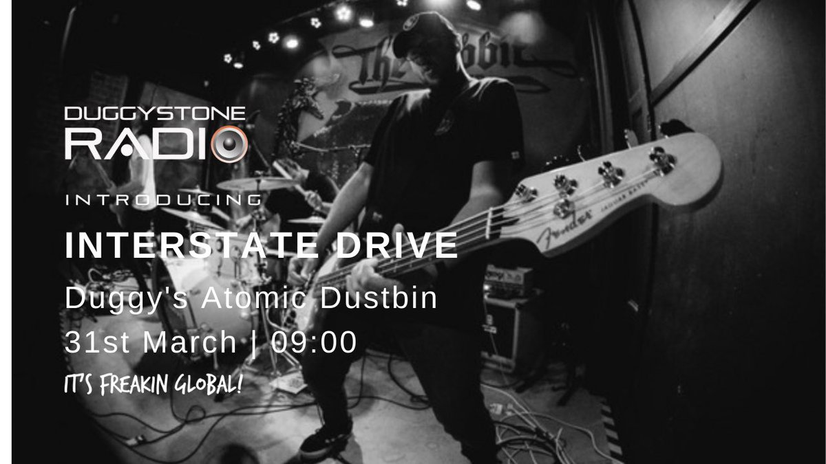 duggystoneradio's tweet photo. If you don’t get several new bands from todays #atomicdustbin there no hope .. some crackers our guests @InterstateDrive awesome https://t.co/pP9mHu23wH