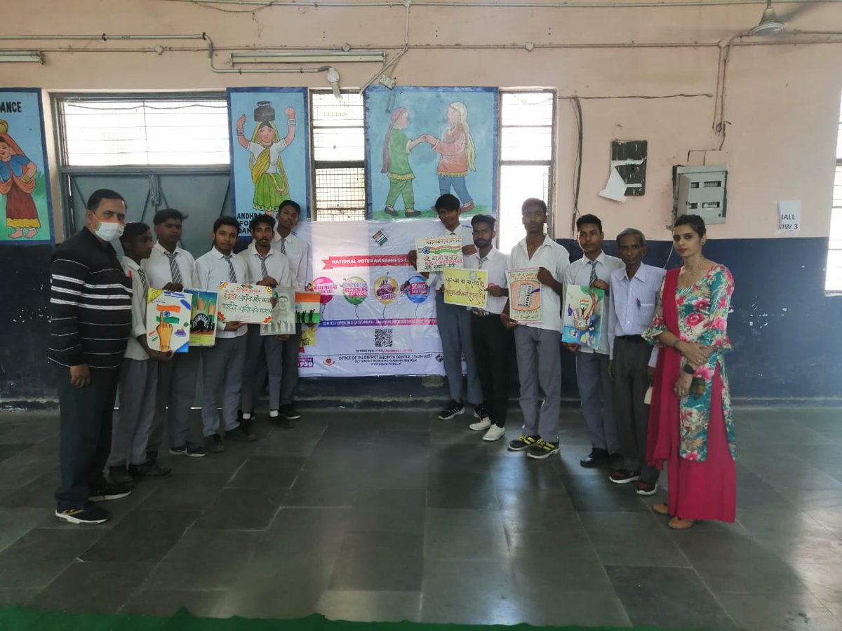BIJWASAN2's tweet photo. Poster/slogan making competition at SBV Shahbad Mohammadpur on 31st March 2022 in respect of AC 36 Bijwasan https://t.co/1Zhf1q9vMX