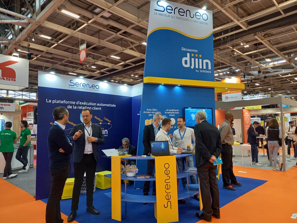 DjiinBySereneo's tweet photo. 🏁J3 @strategiec, encore une occasion de rencontre entre experts de la #relationclient dans une ambiance conviviale ! Vous aussi, venez échanger avec notre équipe stand D29 sur vos projets d'amélioration de l’#experienceclient #automatisation ! 👨‍💼🤖 https://t.co/ph0edBn7DC