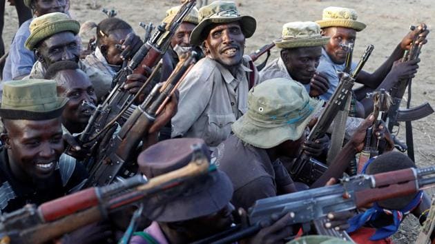 MuwalawaB's tweet photo. Under the current president, Yoweri Museveni, the army launched disarmament campaigns  Thousands of guns have been recovered,#StopCattleRustling https://t.co/234mbkx7Ub