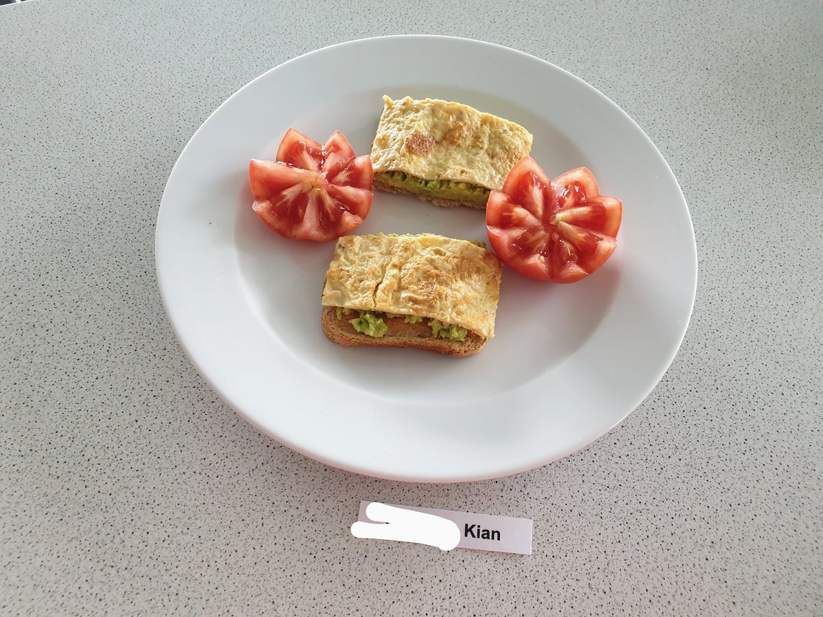 DeanesFoodTech's tweet photo. Year 10 presenting stylised egg &amp; toast competition with egg-cellent results, happy 🐣 Easter 😄 https://t.co/6YqTzJ55ZT