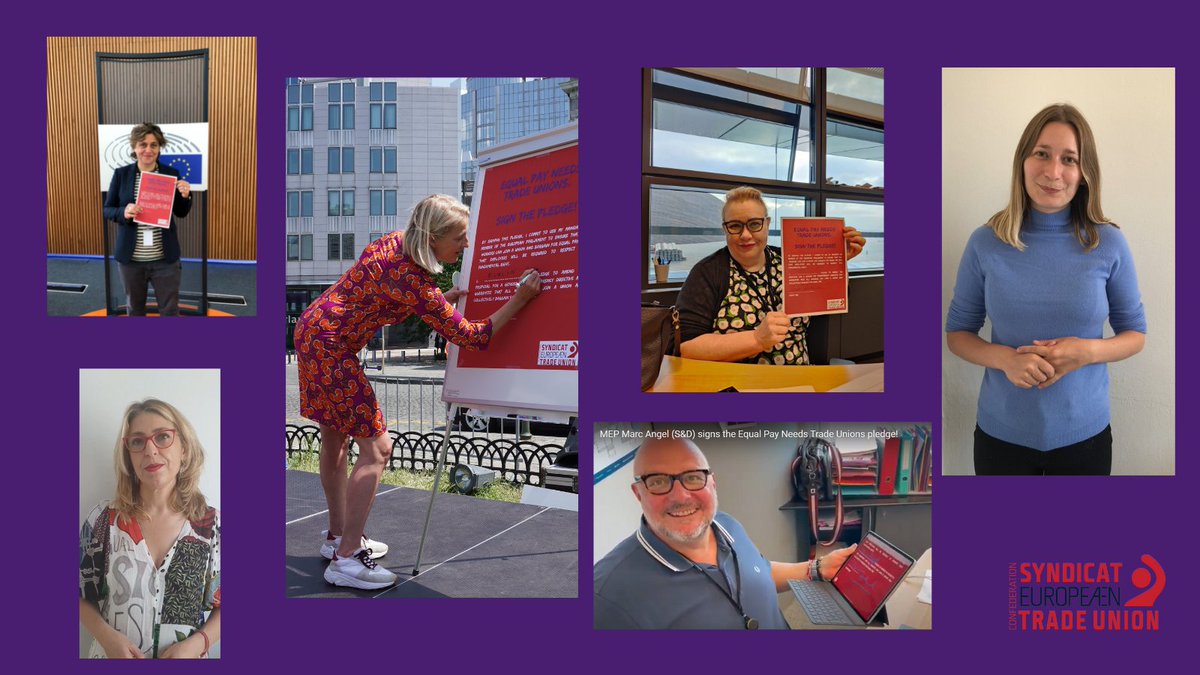 etuc_ces's tweet photo. Next week, @Europarl_EN plenary will vote on taking the #PayTransparency Directive one step further.
Rapporteurs & shadow rapporteurs have done an important job by making sure that women workers and their unions can bargain for equal pay.
All MEPs must support&vote in favour. https://t.co/BccIV6Wt8m