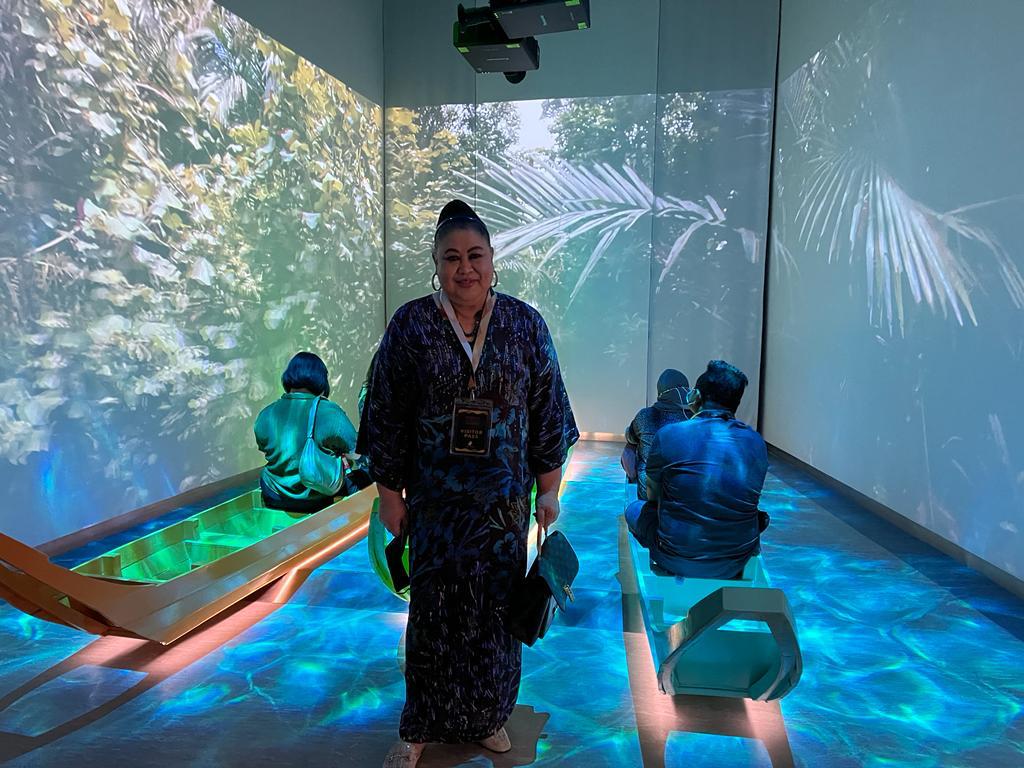 BalaiSeniNegara's tweet photo. Courtesy Visit from the Chairperson of the National Visual Arts Development Board, YBhg.  Dato’ Indera Dayang Fatimah Tom Abang Saufi to Borneo Cultures Museum Sarawak on Wednesday, March 30, 2022.

 #balaiseninegara
 #nationalartgallery https://t.co/BwoUyR40yi