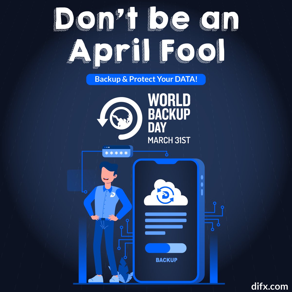 DIFX_io's tweet photo. As the world becomes more digital it is becoming increasingly important to protect your data by backing it up regularly ☁️Check out the following #WorldBackUpDay tips from #DIFX:

1. Protect your passwords
2. Centralize your digital assets 
3. Back your data 

#dataprotection https://t.co/t10weMx742