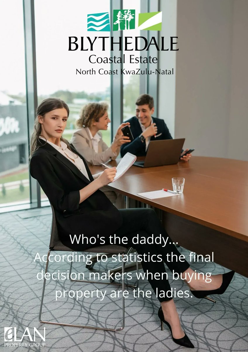 elanproperty's tweet photo. Who is the daddy...
80 Percent of men who took part in a survey said that women made the final buying decision. According to two popular South African property search engines, 60 percent of their browsers are female. Blythedale Coastal Estate Launching Soon!

#FamilyEstate https://t.co/KyoleLcBXi