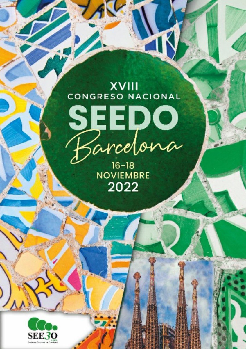 Save the date 📌 En el mes de noviembre volveremos a reunirnos en #Barcelona para celebrar el XVIII Congreso #SEEDO2022 Y tú ¿te unes al equipo verde? 🍏🍏🍏
📅 16-18 noviembre
#SomosSEEDO #OrgulloSEEDO
