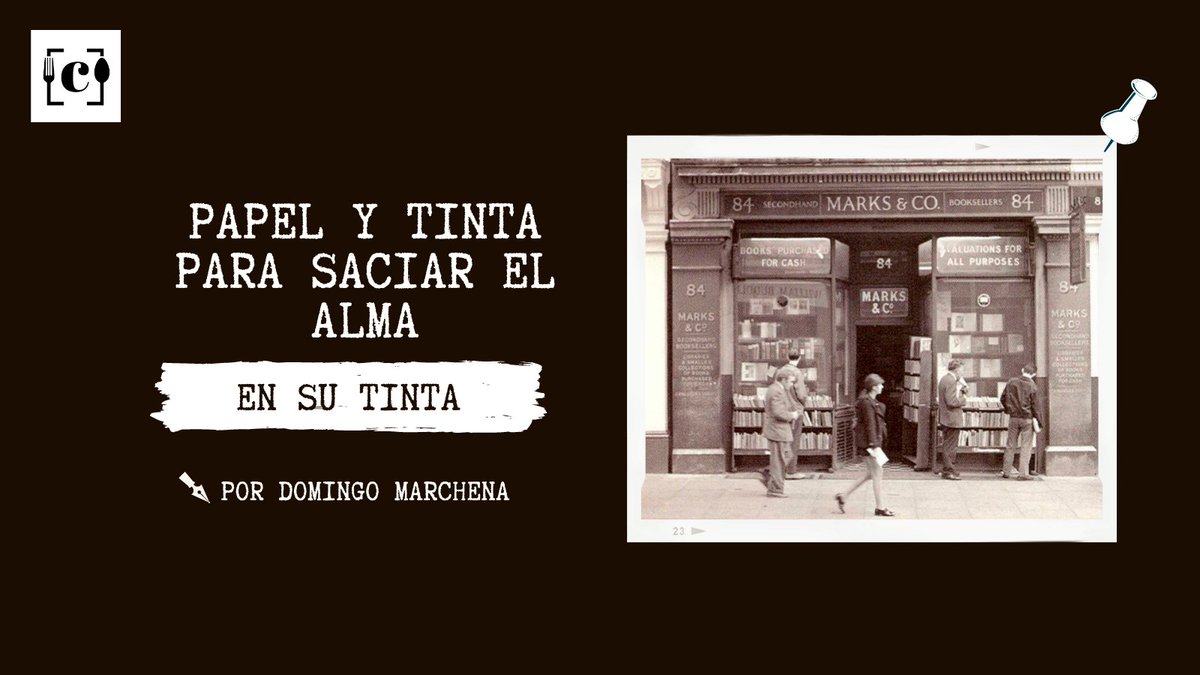 LVcomer's tweet photo. 🔴Papel y tinta para saciar el alma. Mañana #Ensutinta, por Domingo Marchena (@historiasytinta) #Comerlv https://t.co/UME2q8K9bk