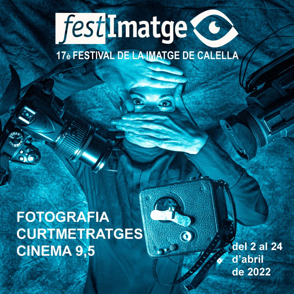calella_bcn's tweet photo. Bon dia #calellabcnlovers! Compte enrere ⏳ per gaudir d'una nova edició del Festimatge 📸 ! Del 2 al 22 d'abril podreu gaudir una vegada més d'exposicions de fotografia, projecció de curtmetratges 🎥 i cinema 9,5! Us hi esperem!

+info: https://t.co/aBxAYvr86u https://t.co/dsT0ZqErhB