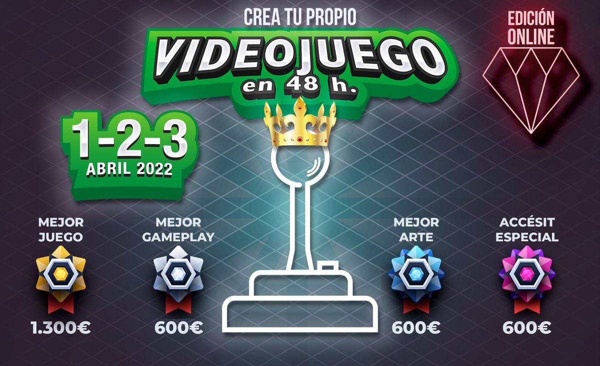 _usj_'s tweet photo. 🎮¡Este fin de semana vuelve la #ZJam!🏆
🔵 Crea tu #videojuego sobre una temática secreta que se desvelará el primer día.
🔵 Modalidad online.
🔵 Tasa de inscripción destinada a @juegaterapia.
➡️ Más info: https://t.co/z6fQW9NO3n https://t.co/wJRthJjZjf