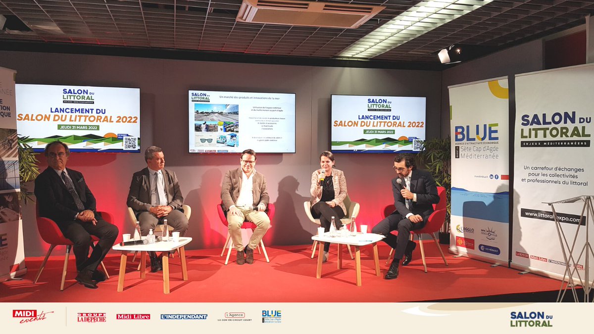 En direct du lancement <a href="/SalonduLittoral/">Salon du Littoral</a> 5e édition. 
Un salon dédié aux enjeux du #réchauffementclimatique, l’exploitation des ressources marines, l’aménagement du #littoral, la préservation de la #biodiversité, les enjeux économiques.
Rdv le 18 et 19 octobre au <a href="/Palais_Capdagde/">Palais des Congrès Cap d'Agde Méditerranée</a>