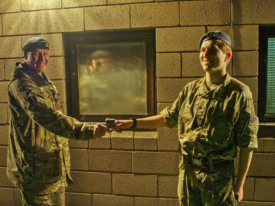 Congratulations both. 
The next round of promotions <a href="/2425AirCadets/">2425 Squadron ATC</a> sees two new Flight Sergeants. 

#aircadets #rafac