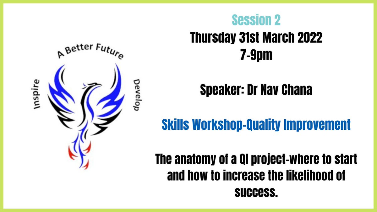 GM_Feds's tweet photo. Really looking forward to the second session of the Greater Manchester Phoenix GP Programme this evening.
@DrNavChana will be taking our cohort through a skills workshop on Quality Improvement.
It takes place from 7-9pm.
#PrimaryCare #PCFedNetwork https://t.co/oLBrLvj4wD