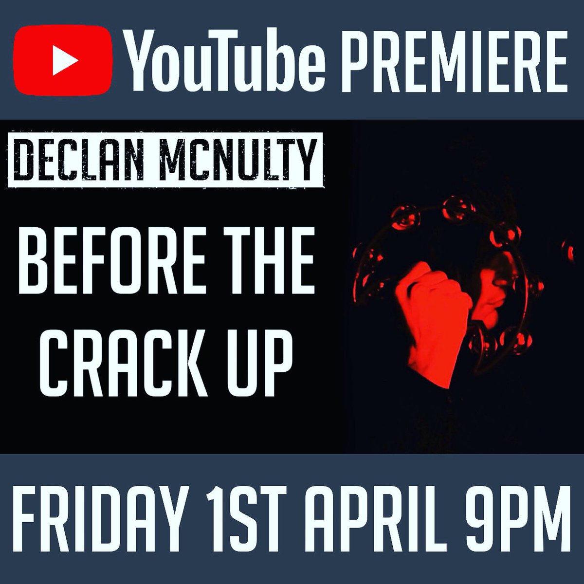 Join me on my YouTube channel for the premiere of the video for my new single Before The Crack Up tomorrow night at 9pm BST, and let me know what you think in the live chat window as the video plays. 😀
Follow the link below and set the reminder 
youtu.be/h3RfR6gixZo