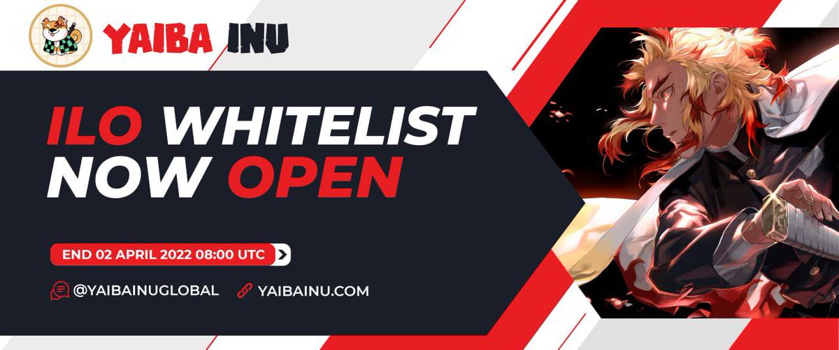🚨 OUR WHITELIST CONTEST IS NOW LIVE 🚨

Follow the instruction in the link below👇

sweepwidget.com/view/54173-zyd…

The Top 100 Referrers will win a WL spot for our Presale hosted on Unicrypt

#YaibaInu #Bscnews #BSCGem #Altcoin #BSC #NFTs #Fantoken #kimetsunoyaiba #unicrypt