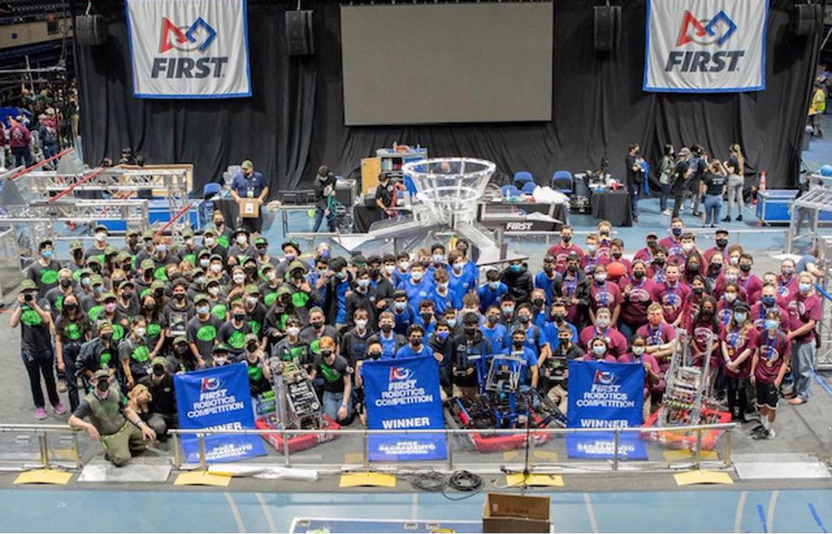 This past weekend, we attended the 2022 Sacramento Regional. We had a great time competing at our opening FIRST Rapid React tournament with our robot Sideways, and playing alongside our amazing partners Team 1678: Citrus Circuits and 5458: Digital Minds to win the tournament.