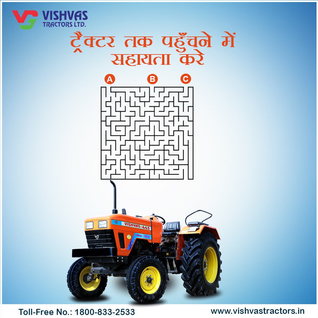TractorsVishvas's tweet photo. विश्वास के साथ जुड़ने का शानदार मौका
डीलरशिप के लिए आज ही संपर्क करें
.
Contact us on- 7419825222 / 7982116909
Toll-Free No.: 1800-833-2533
.
Visit Us on- https://t.co/RLxapVFHwO
.
#VishvasTractor #Quiz #toughhardum #toughfeature #agricultura #toughperformance #tractorengine https://t.co/zCRpUh4aF4