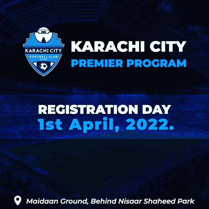 KhiCityFC's tweet photo. The new Karachi City Premier Program launches tomorrow at Maidaan and we have our registration day at 4pm. Come join us!
Register online at https://t.co/lrskV0Ywvt
#karachicityfc #karachicity #kcfc #ourcityourclub #footballpakistan #pakistanfootball #premierprogram https://t.co/bzI0DEAsvT