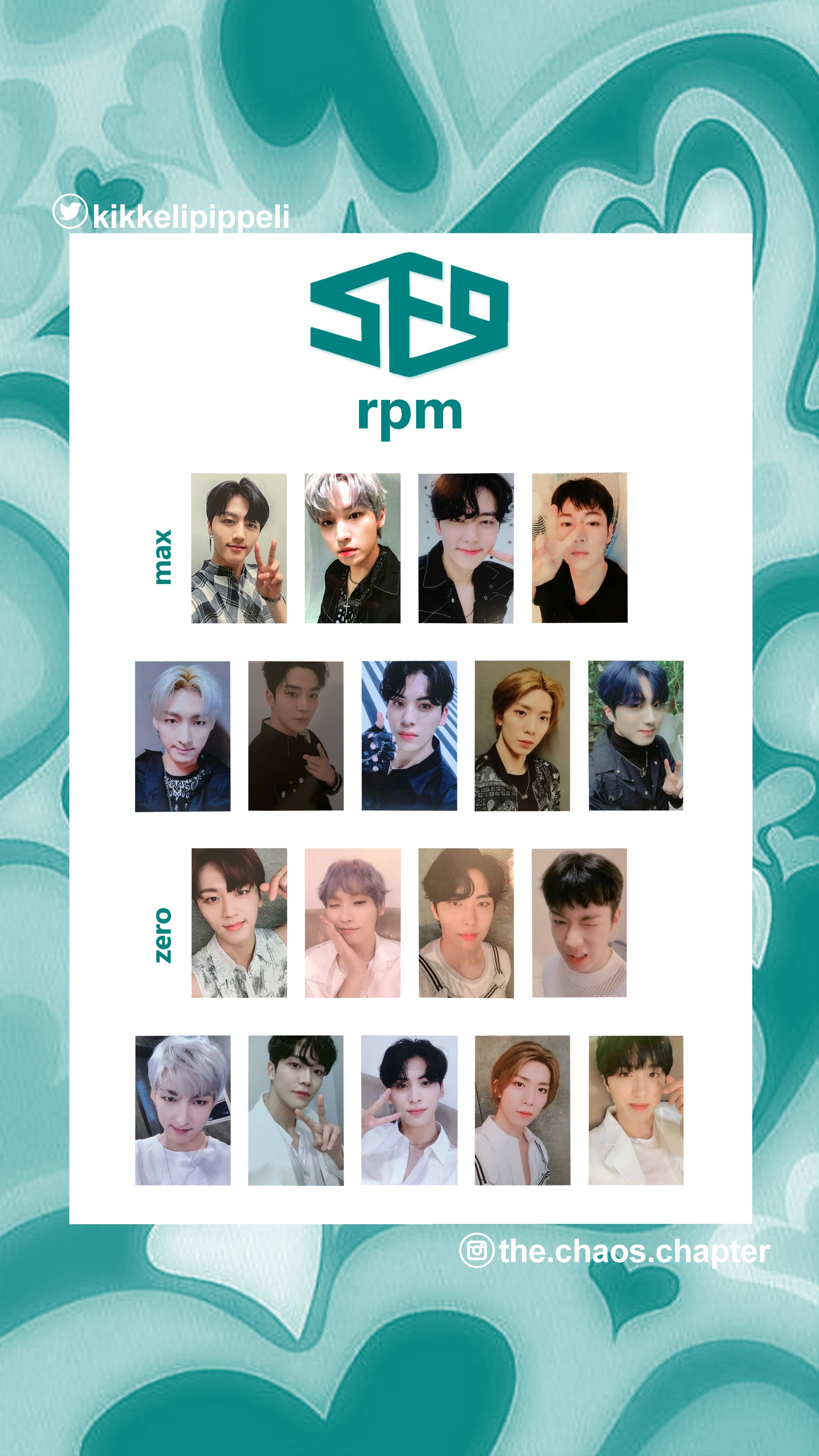 SF9 RPM ZERO ver. トレカ SF9 - RPM [7th Mini Album] - K PLACE