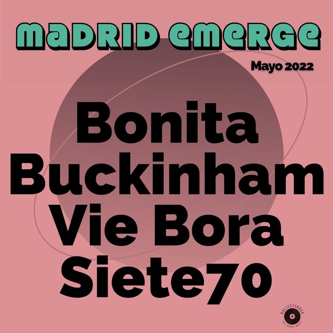 ballesterock's tweet photo. Estrenamos en exclusiva el cartel de mayo del festival #MadridEmerge que llegará en mayo. 

#Ballesterock #Allaboutmusic 

https://t.co/WKirSWVoDL https://t.co/KRfv8Y0w9T