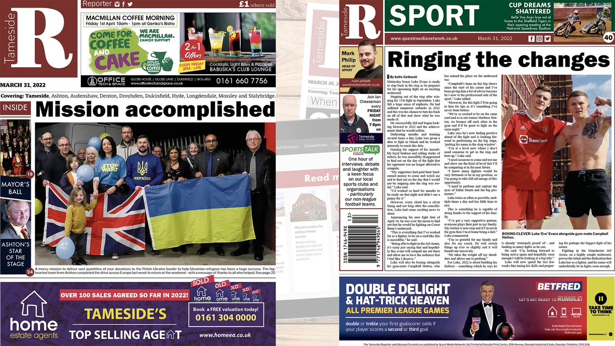 📰 THIS WEEK'S PAPER IS OUT 📰 

Inside:
🔴 Golden anniversary couple in drive for ‘Pensioners to Poland’ appeal 🇵🇱🇺🇦
🔴 Scouts prepare for trip of lifetime to South Korea Jamboree 🇰🇷
🔴 @westhillschool celebrates its 95th anniversary 🥳
PLUS lots of news, sport and more!