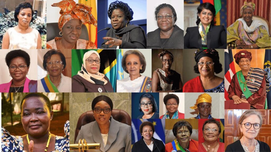 MakeWomenCount's tweet photo. Meet the 22 women who have served as either President or Prime Minister in #Africa! 

How many more do you hope to see in the next decade?🤔

#WomenInPolitics #GenerationEquality #BreakTheBias
https://t.co/PiQvlfsvNU https://t.co/zSajDHZmsB