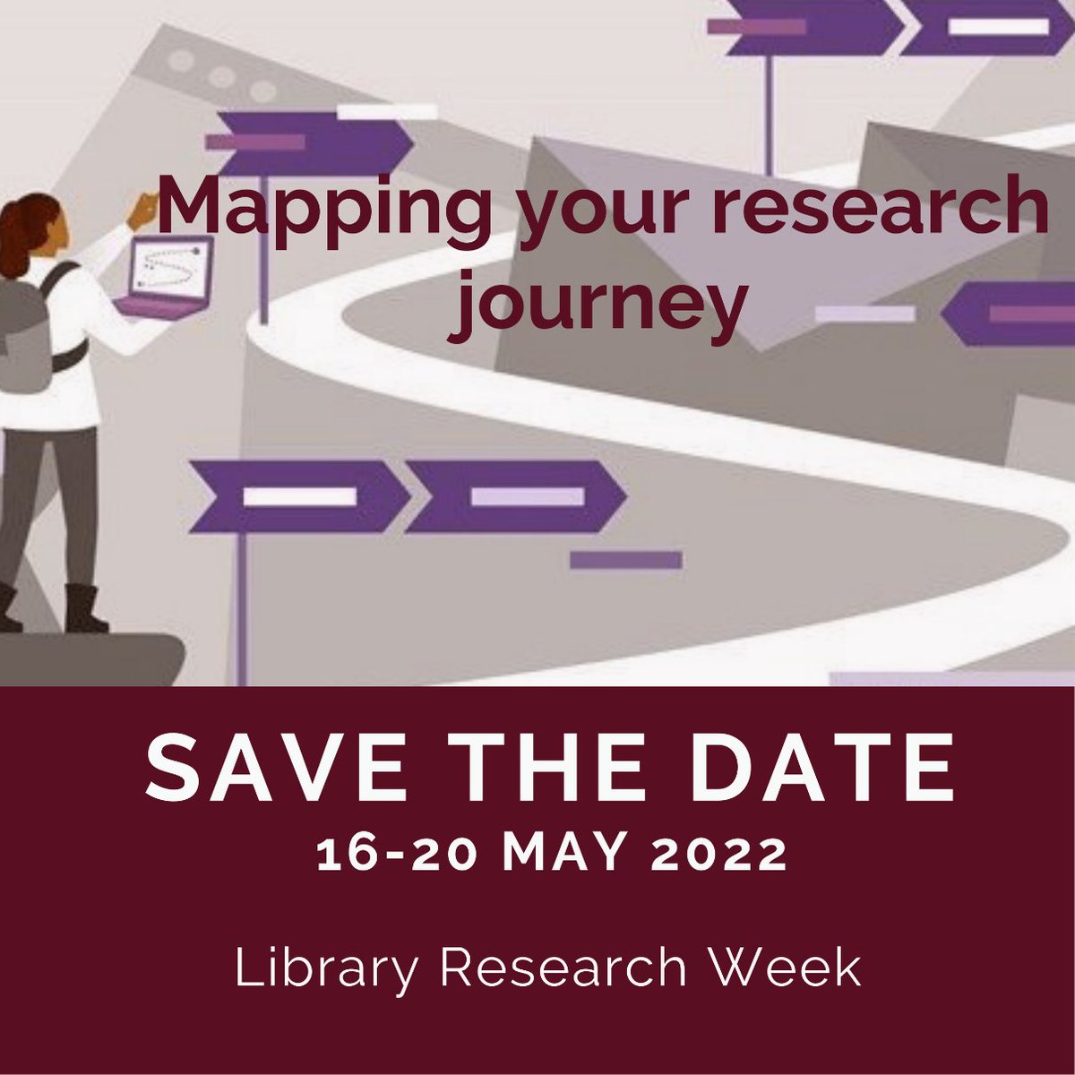 We are pleased to announce that the Library Research Week will be held online this year from 16 to 20 May 2022 with the following theme: "Mapping your research journey”. The final programme will be made available at a later date.