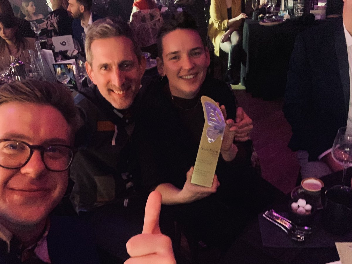We won! 🎉 

Best charity visual identity at the European #TransformAwards

Here’s Rosa from <a href="/RisingArtAgency/">Rising Arts Agency</a> with the trophy!

We collaborated in a unique way w/ Bristol young people to rename &amp; refresh our org as one the city can be proud of.

Read more:
bristolbeacon.org/blog/bristol-b…