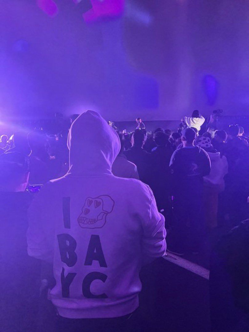 YVR Trader (@yvr_trader) on Twitter photo This <a href="/BoredApeYC/">Bored Ape Yacht Club π</a> raving to killer set by fellow Ape <a href="/steveaoki/">Steve Aoki</a> at @NFTLAlive This <a href="/BoredApeYC/">Bored Ape Yacht Club π</a> raving to killer set by fellow Ape <a href="/steveaoki/">Steve Aoki</a> at @NFTLAlive