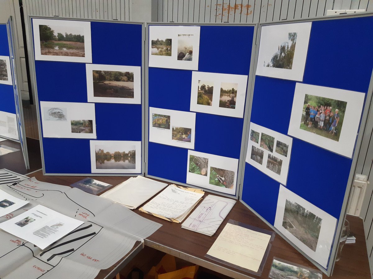 FryerningFrame's tweet photo. "Architects, Suffragettes and Anglers" exhibition at the #IFAC AGM last night, based around the #RedHouseLake #Ingatestone
(Dampening the net for a full presentation to #IFHAS in June)
Tightish lines. https://t.co/kYqNSBWT0e