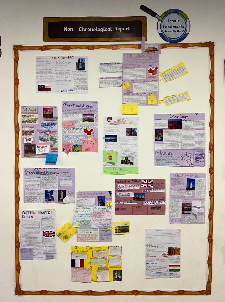 As we are just a day away from term break, 4 Plato has wrapped up their hard work on Non-Chronological Report. They chose the theme as a class: Iconic Landmarks Around The World 🗺🌏 before individually choosing their main topic #HIS_learning #nonchronologicalreport