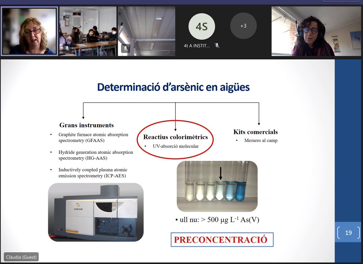 SilviaSimonR's tweet photo. Seguint a la @claudia_fontas, directora @campusaigua i companya de @QuimicaUdG en la seva xerrada a "Un dia a la #UdGRecerca"! Iniciativa de la @univgirona per acostar #ExpertaUdG als estudiants preuniversitaris "Contaminants a aigües naturals: membranes per la seva detecció". https://t.co/hg0Qi5YOhV