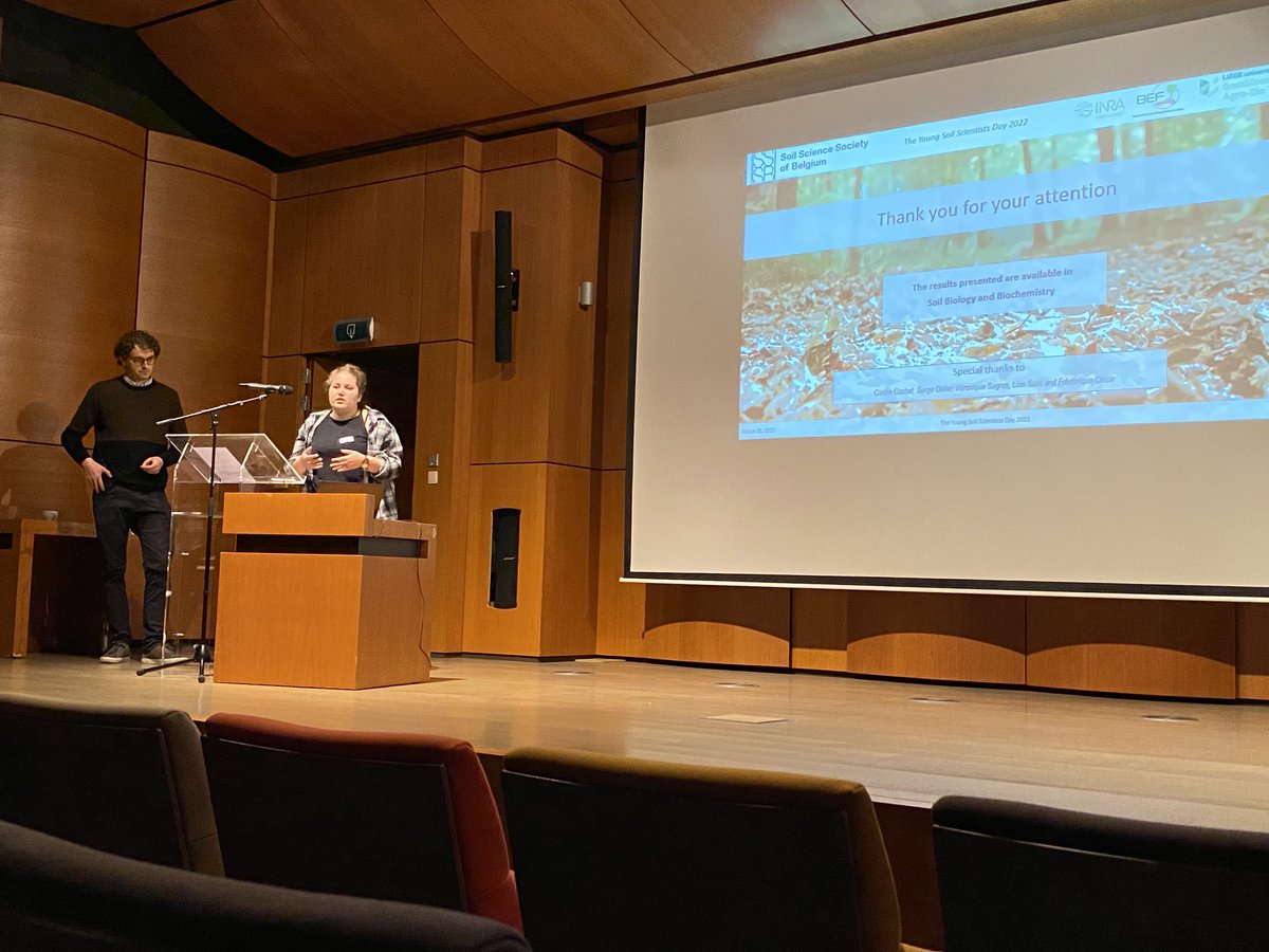 WE ARE BACK!! The Day of the Young Soil Scientist 2022 is the first live event of the Soil Science Society of Belgium since Corona. So good to listen to colleagues in person again! ⁦⁦<a href="/soilbelgium/">SSSB</a>⁩