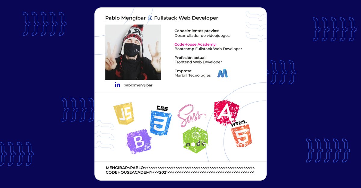 CodeHouseLearn's tweet photo. ¡Conoce a nuestros #CodeExperts! 👏
👉 Os presentamos a Pablo Mengibar 👩💻 Nuestro graduado y actual #Fullstack Developer
Después de formarse y trabajar como Desarrollador de #videojuegos, decidió ampliar sus fronteras e introducirse en el mundo del #desarrolloweb. https://t.co/URNsahC0xi