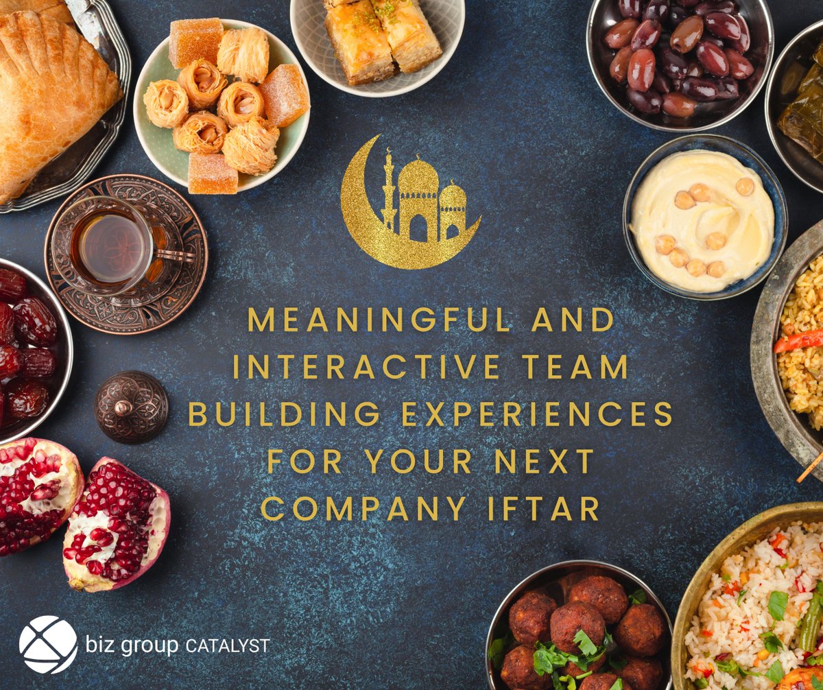 Are you planning a company Iftar this Ramadan? Bring it to life with meaningful customised teambuilding experiences that will bring your team together in the spirit of Ramadan. 

Inquire now to learn more -www.catalystme.com/contact-us  

#Iftar #ramadan2022 #teambuilding