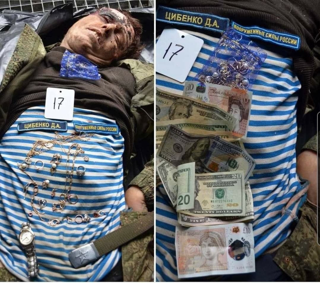 DenysAntipov's tweet photo. Russian military have been robbing and raping women who live under their occupation or trying to leave through so-called green corridor. On this photo you may see one of many Russian war criminals and the golden rings which were found in his pockets.
#RussianWarCrimes #StopRussia https://t.co/mIeAIpZzdM