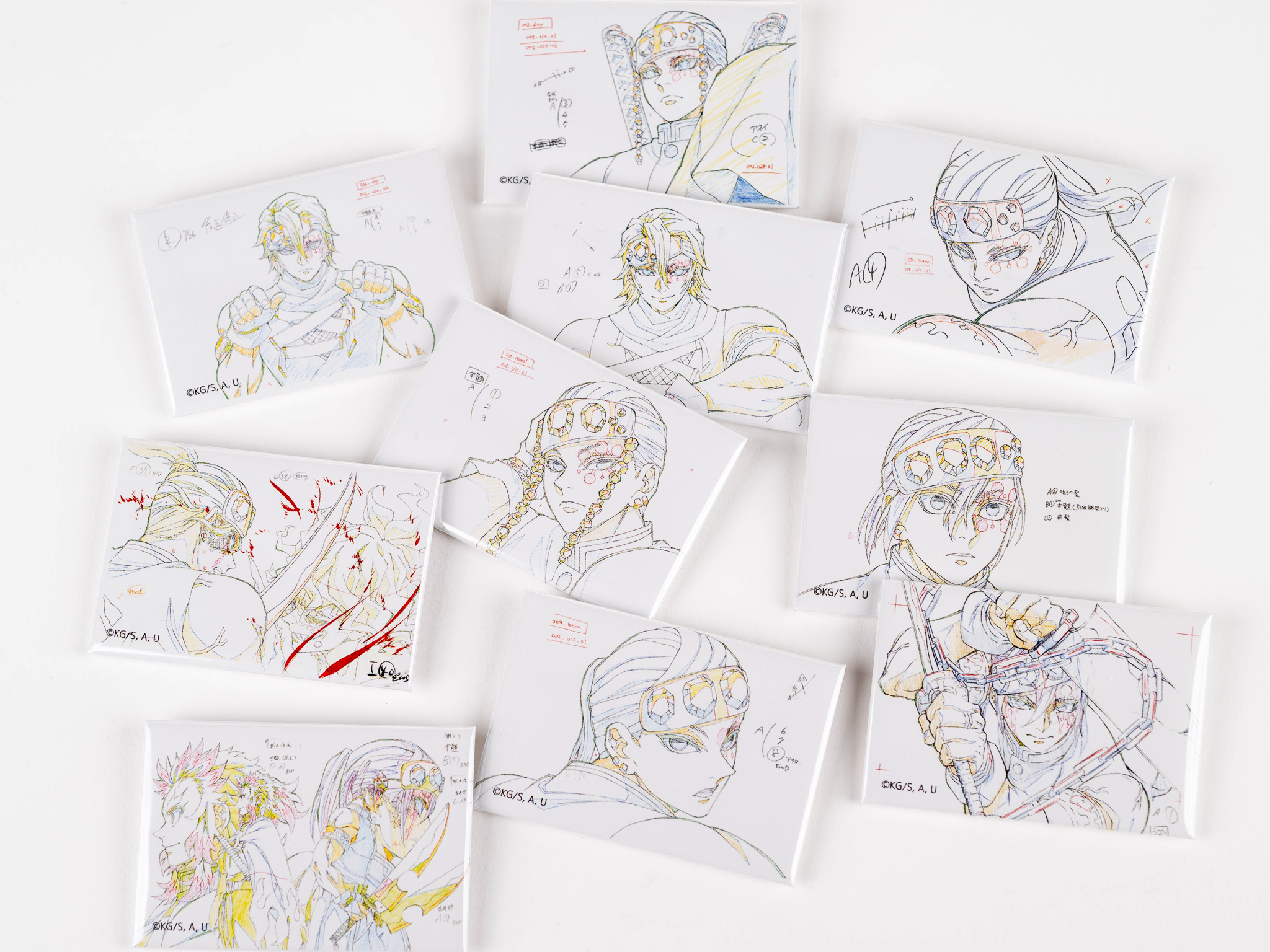 鬼滅の刃　原画コレクション　ランダムスクエア缶バッジ　遊郭編　宇髄天元 鬼滅の刃 原画コレクション ランダムスクエア缶バッジ 遊郭編 宇