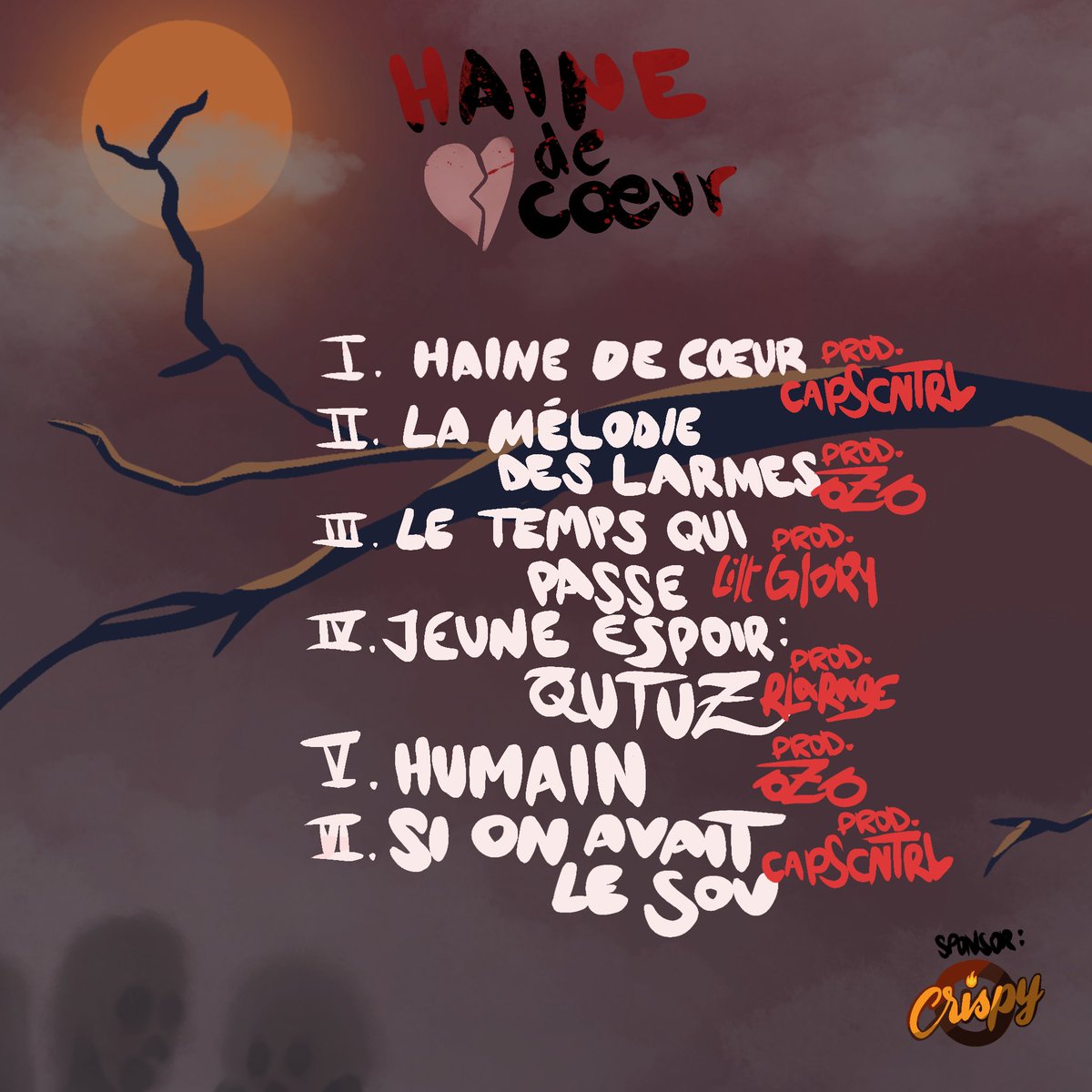 RLaRage1's tweet photo. Comme promis : « Haine de cœur » mon ep surprise est disponible 🙌🏽🥷🏽 sur les plates formes.
J’espère que je pourrais compter sur vous 🙌🏽 pour faire tourner 
Je vous mets des des extraits en com’ https://t.co/FKeI911WCD