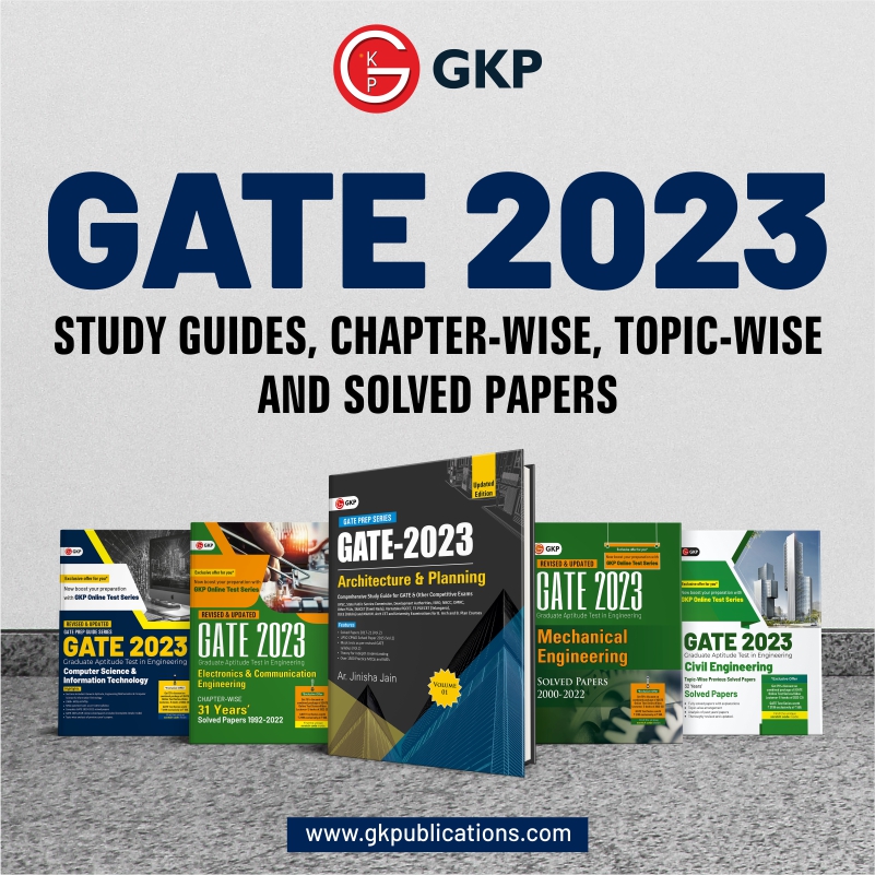 GKPonline's tweet photo. #GKPublications launches GATE 2023: Study Guides, Chapter-wise and Topic-wise Solved Papers.
Order Now: https://t.co/ZVj0aOibnm
#Gate2023 #GateGuides #GateSolvedPapers #GateBooks https://t.co/iwKr9i64vL