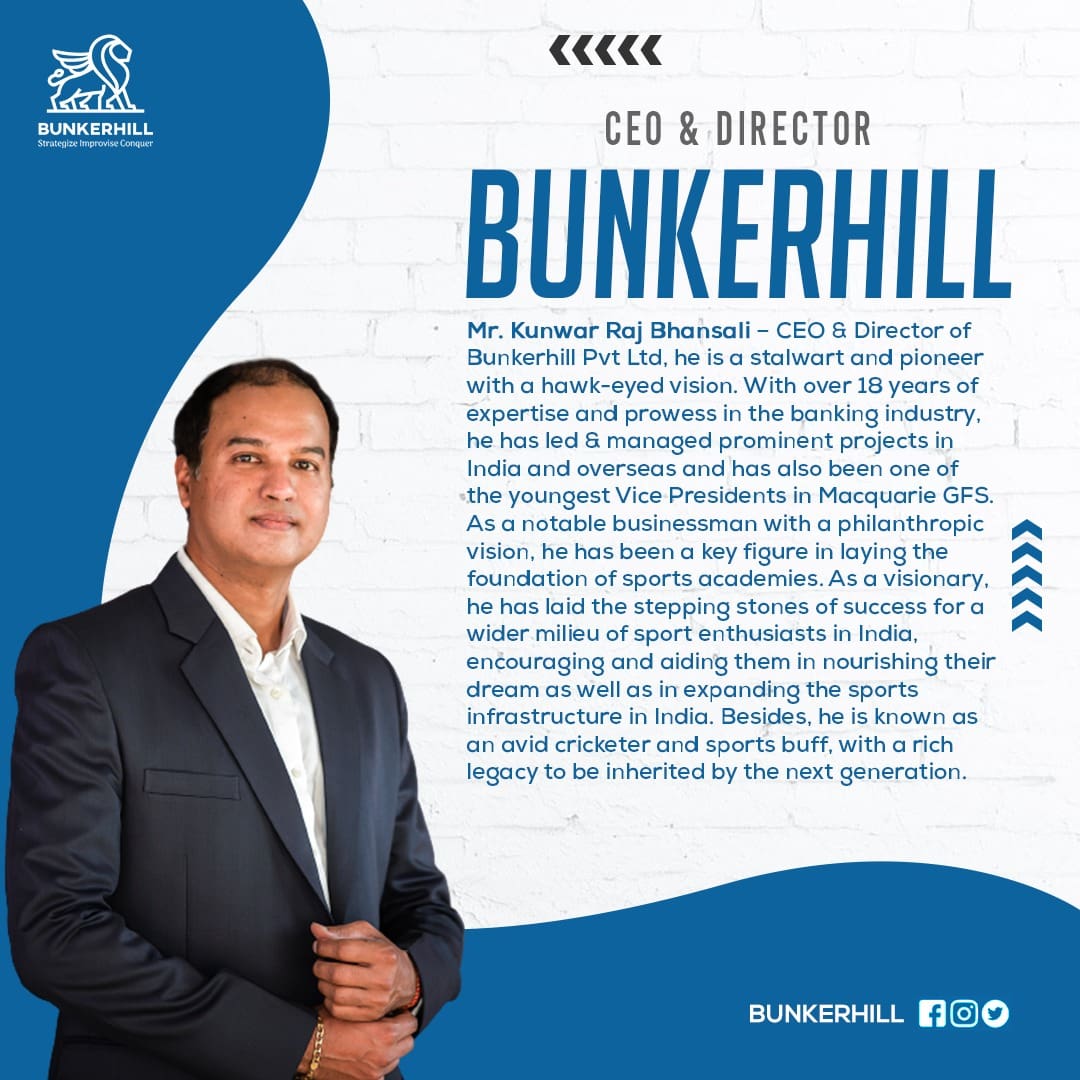 BunkerhillOffi1's tweet photo. 𝐈𝐧𝐭𝐫𝐨𝐝𝐮𝐜𝐢𝐧𝐠 𝐌𝐫. 𝐊𝐮𝐧𝐰𝐚𝐫 𝐑𝐚𝐣 𝐁𝐡𝐚𝐧𝐬𝐚𝐥𝐢  - CEO &amp; Director of BunkerHill

#CenterForExcellence #bestsportsacademy #growwithus #BunkerHill #BunkerHillSports https://t.co/5sMCR1l18R