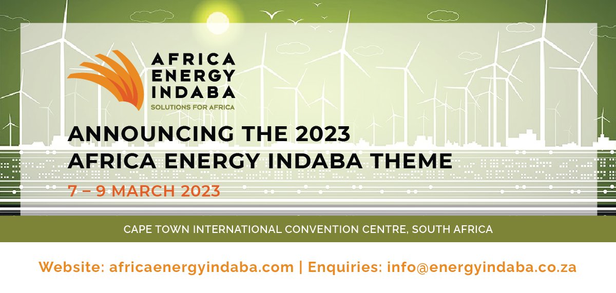 EnergyIndaba's tweet image. AIE 2023 Conference and Exhibition will take place at the Cape Town International Convention Centre, from the 7th-9th of March 2023 under the theme:

AFRICAN ENERGY TRANSITIONING TO A SUSTAINABLE AND PROSPEROUS FUTURE. 

#EnergyIndaba #AEI2023 #energytransition #sustainable